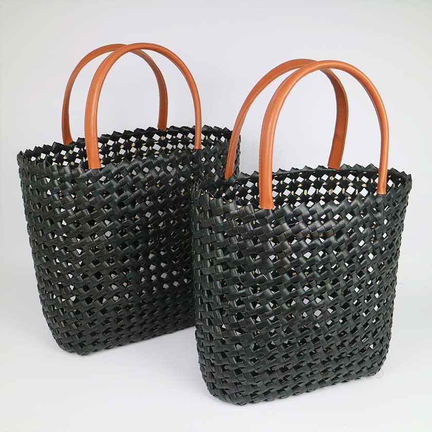 Pandan Basket Bag - Black